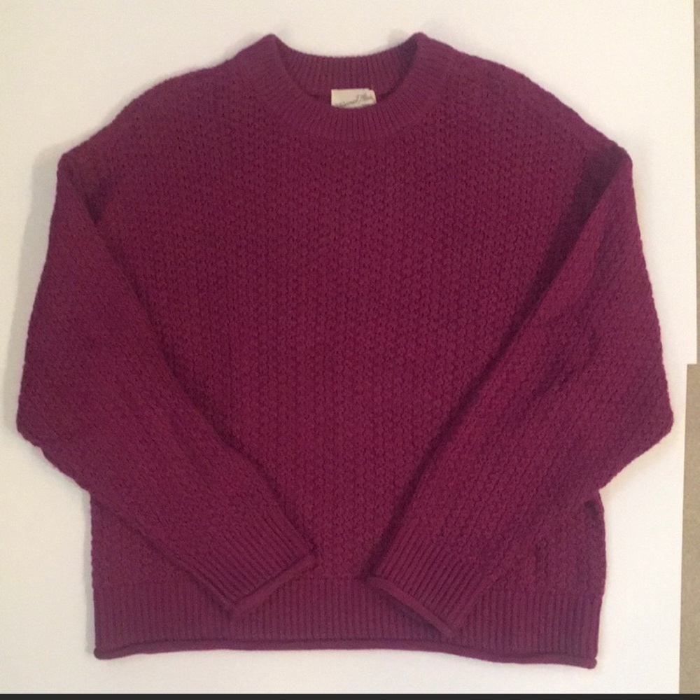 Universal Thread Cable Knit Purple Sweater Size M - image 1